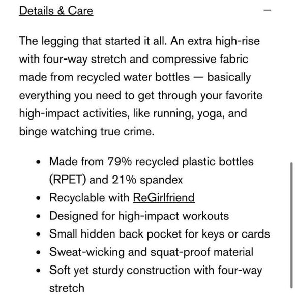 Girlfriend Collective Black Compressive High-Rise Leggings - Picture 4 of 9